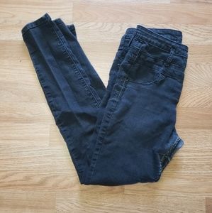 Faded black jeggings